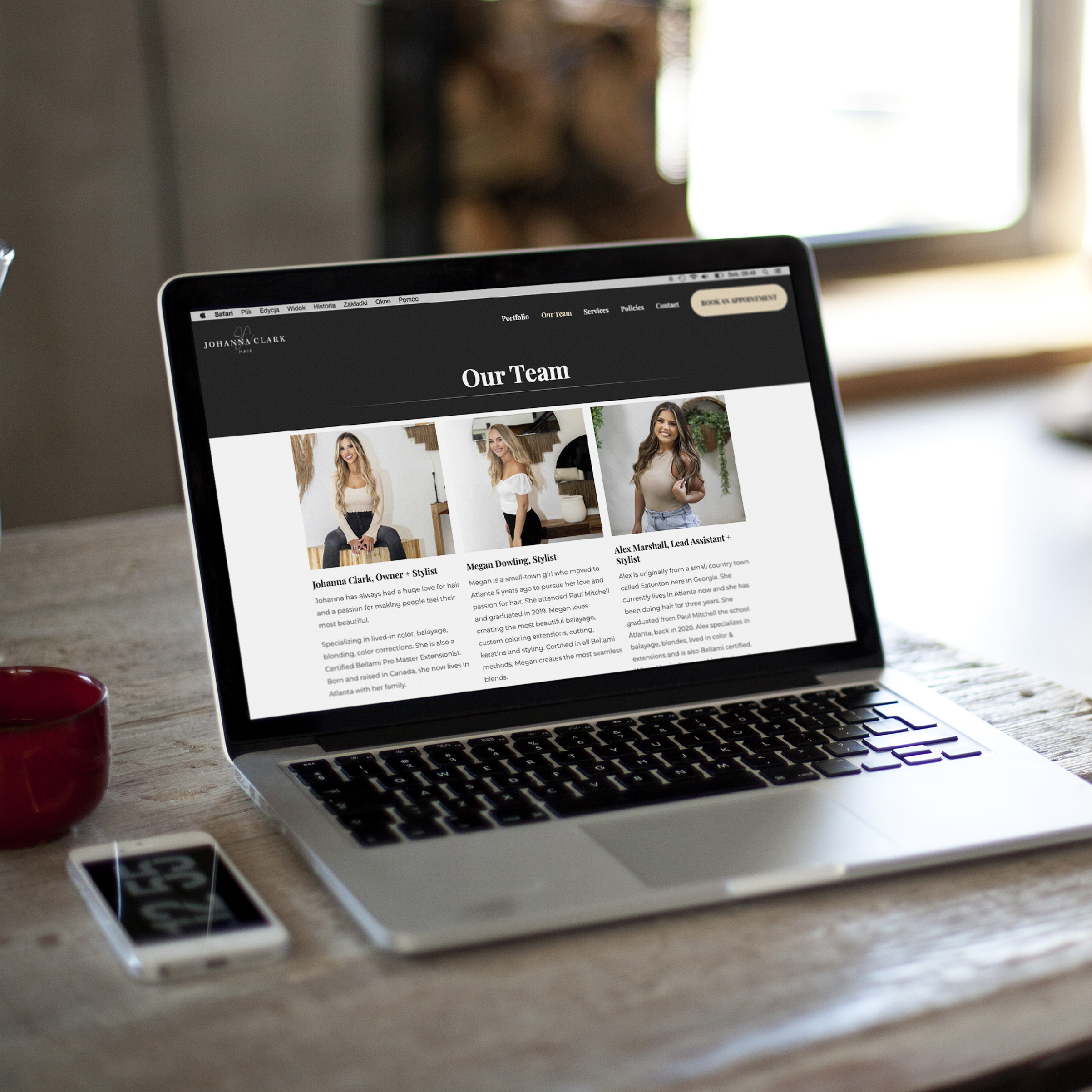 Website Re-Design – Johanna Hair Salon