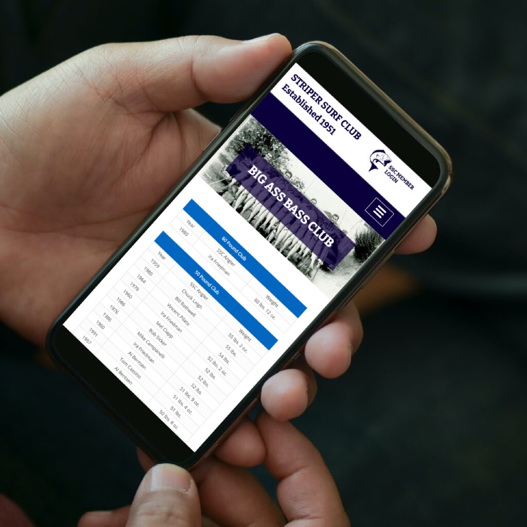 Custom WordPress Development | Striper Surf Club | Chris Hurst Freelance Designer & Developer