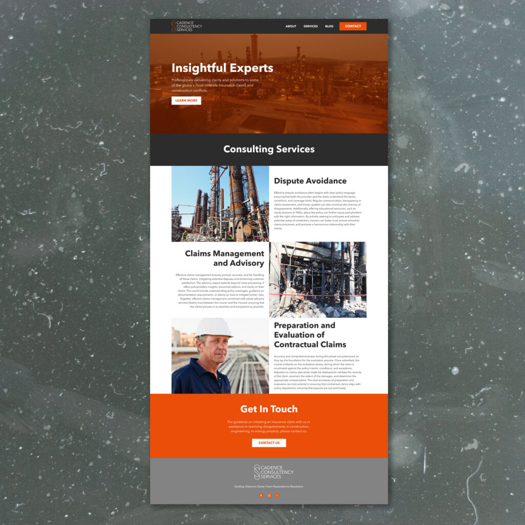 Cadence Consulting | Custom WordPress Web Design