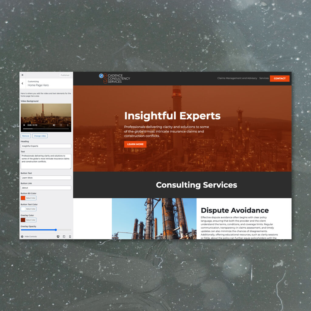 Cadence Consulting | Custom WordPress Web Design